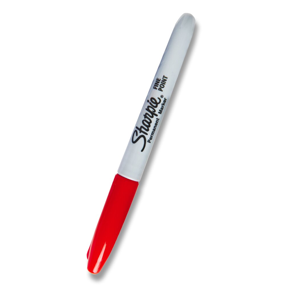 Permanentní popisovač Sharpie - červený