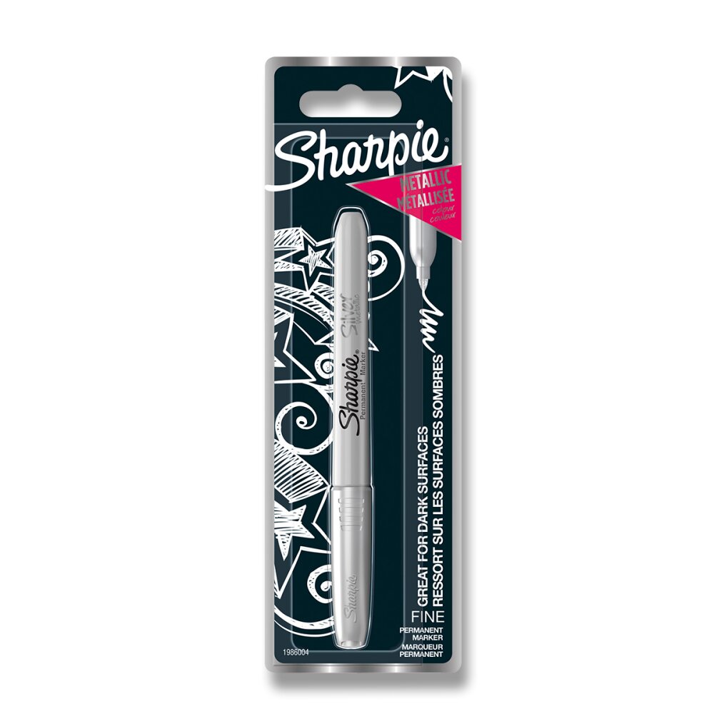 Permanentní popisovač Sharpie Metallic - stříbrný