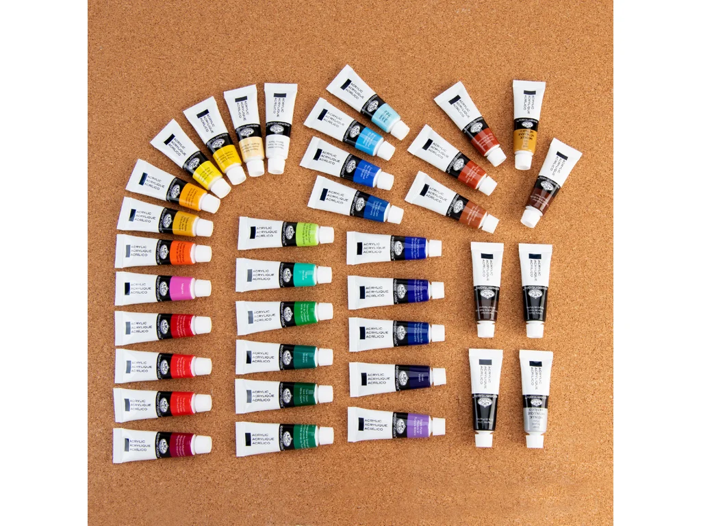 Akrylové barvy 12 ml, 36 ks - ROYAL and LANGNICKEL