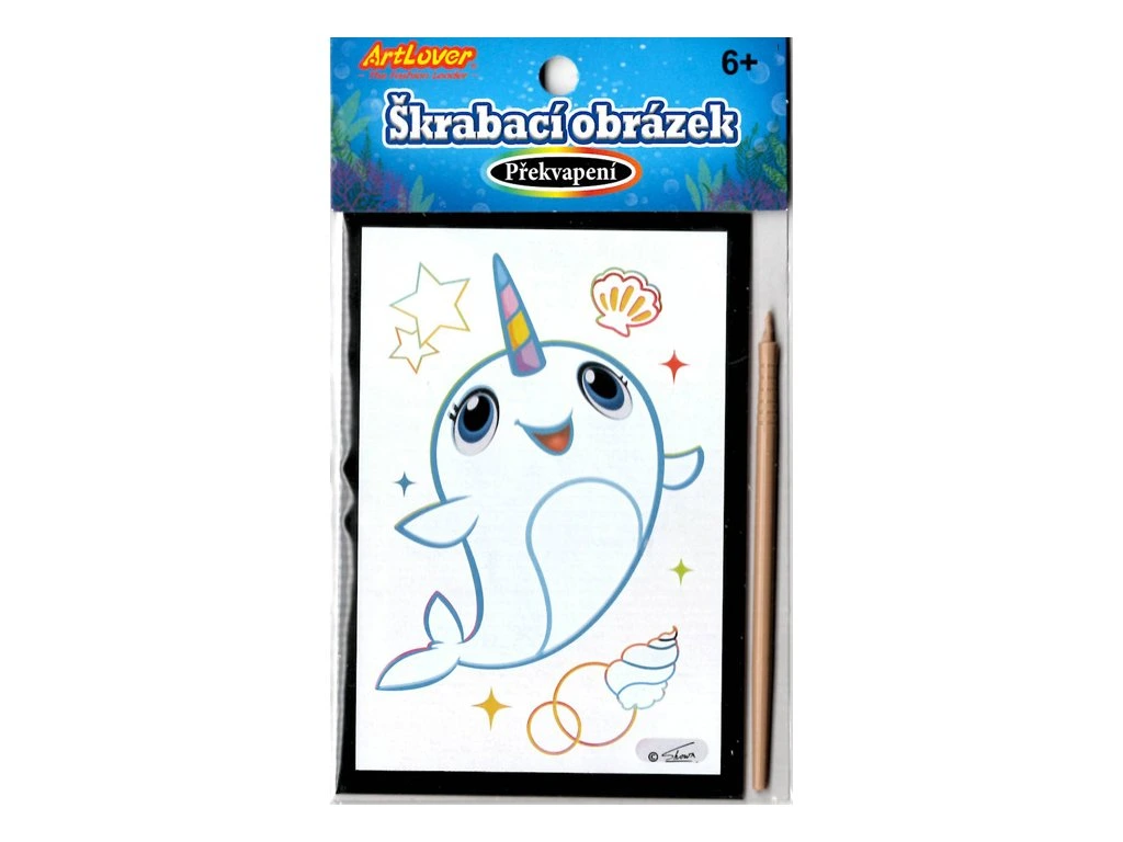Škrabací obrázek Narval
