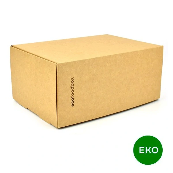 Box na zákusky EKO, kraft, 215 x 145 x 95 mm [50 ks]