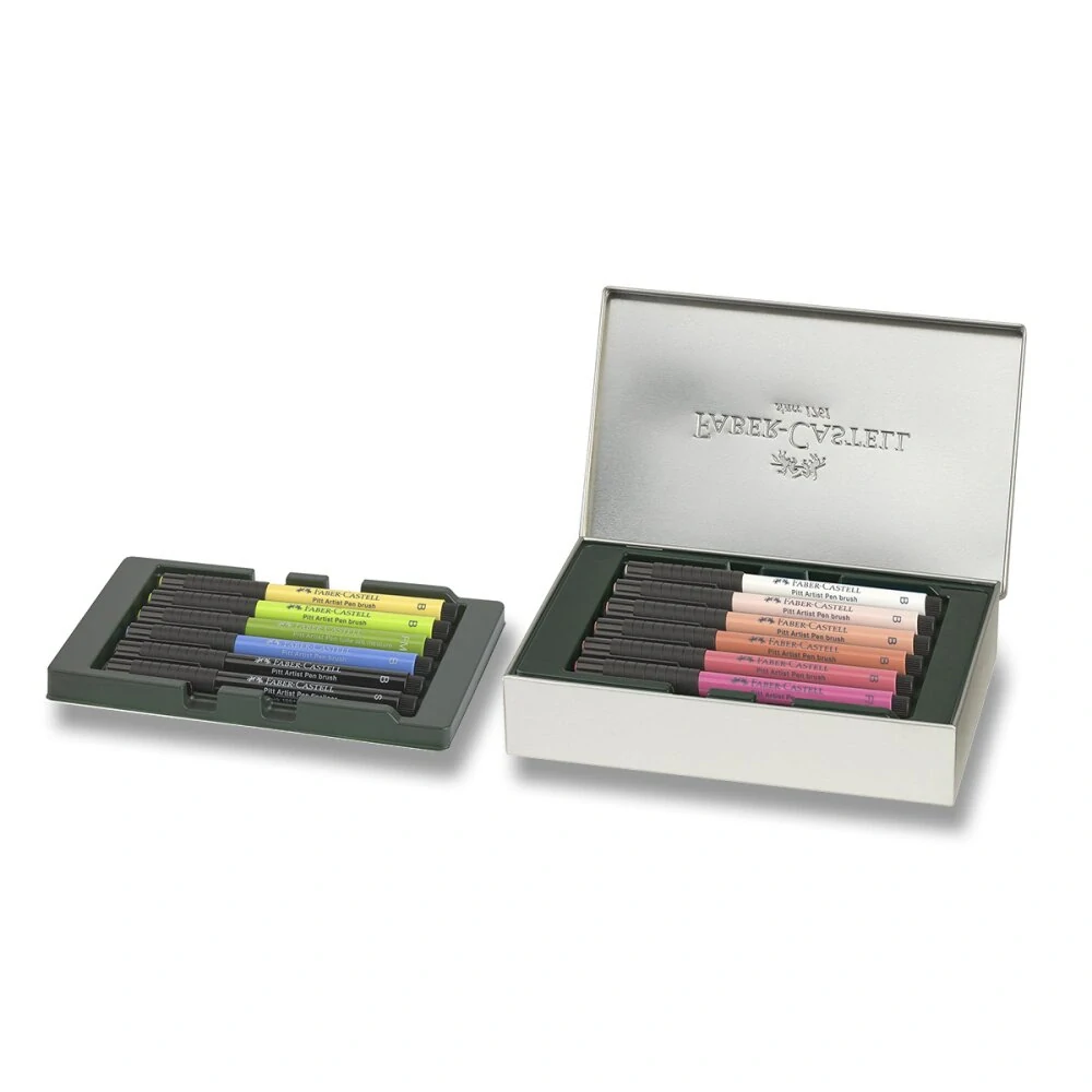 Popisovače Faber-Castell Pitt Artist Pen Paris - 12 ks