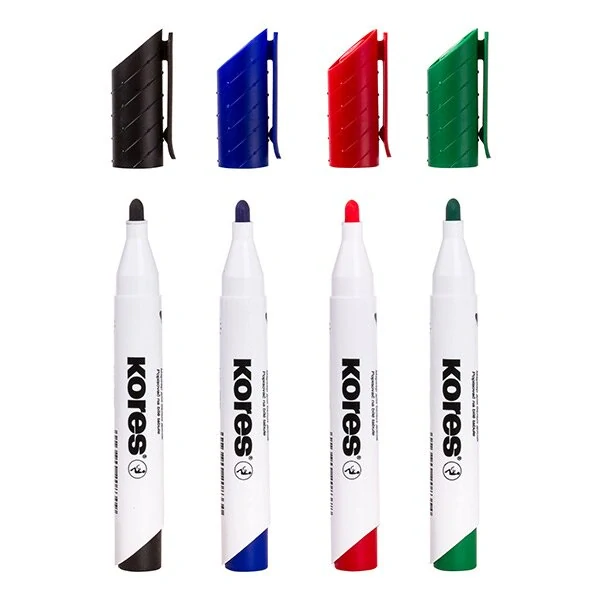 Popisovač Kores K-Marker Whiteboard - sada 4 barev