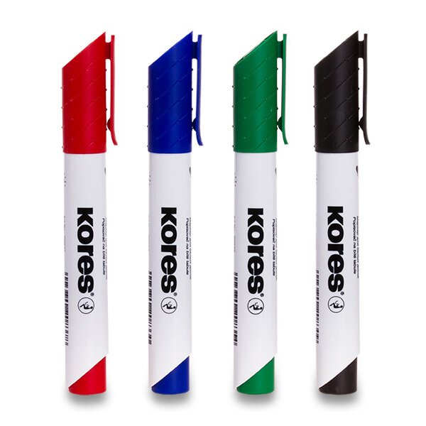Sada Kores K-Marker Set - 4 popisovače + magnetická houbička