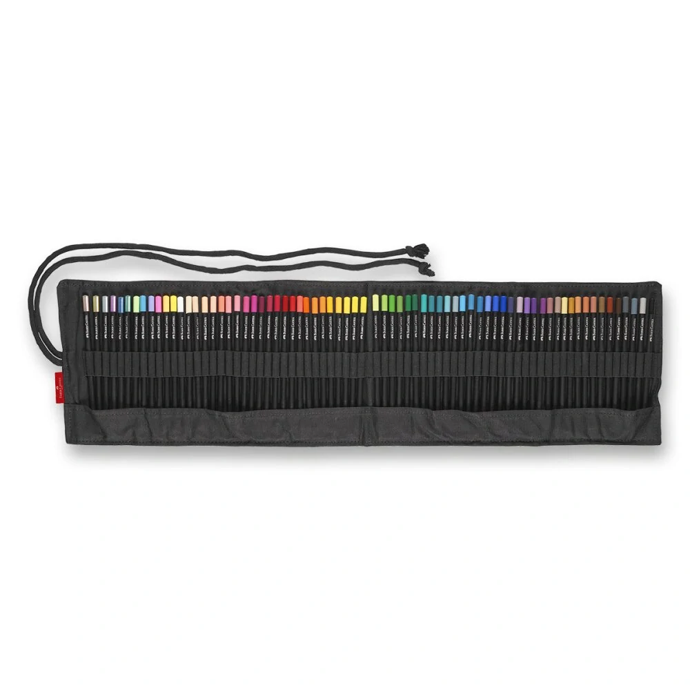 Pastelky Faber-Castell Black Edition - rolovací pouzdro, 72 ks