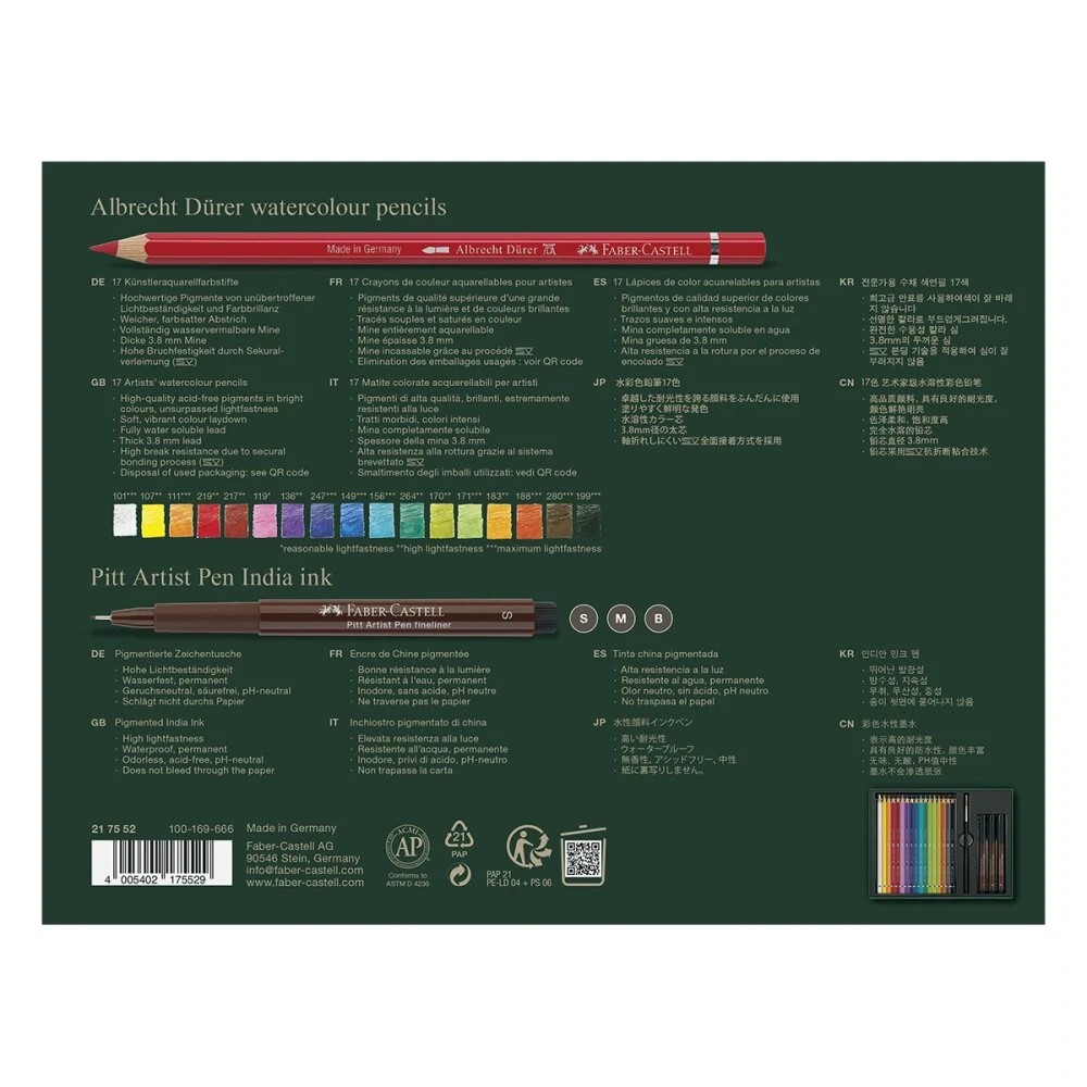 Sada Faber-Castell Albrecht Dürer & Pitt Artist Pen - 21 ks