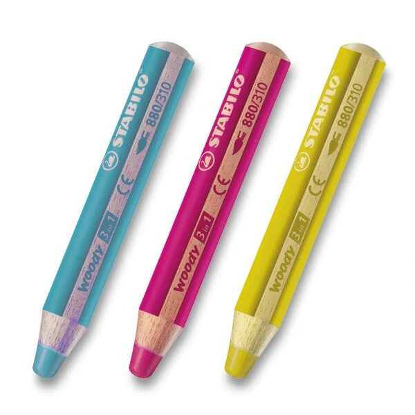 Pastelka STABILO woody 3 in 1 - lila