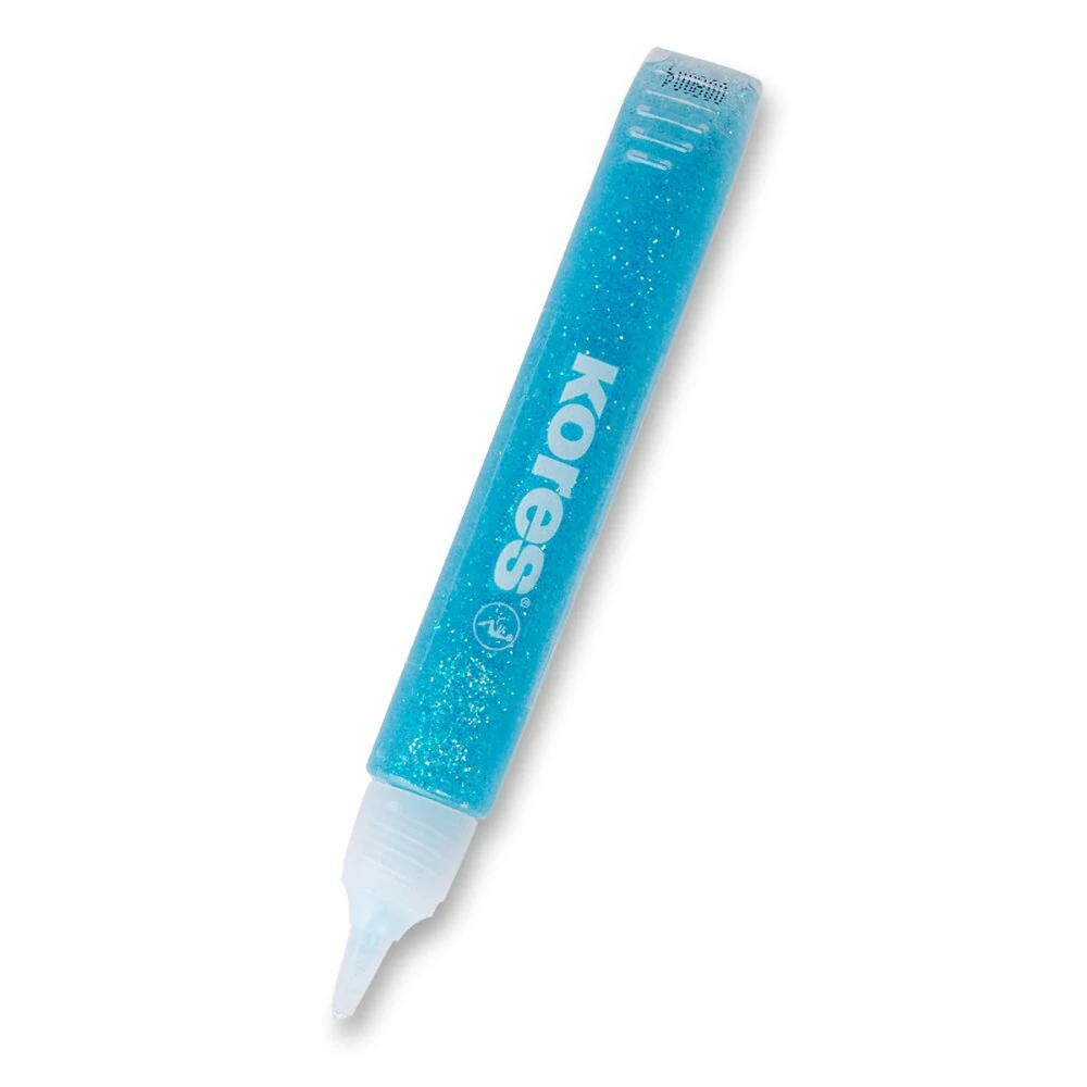 Dekorační lepidlo Kores Glitter Glue - 5 x 10,5 ml, pastelové barvy, blistr