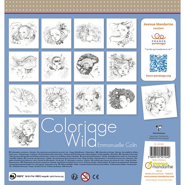 Omalovánky Avenue Mandarine Coloriage Wild - typ 6
