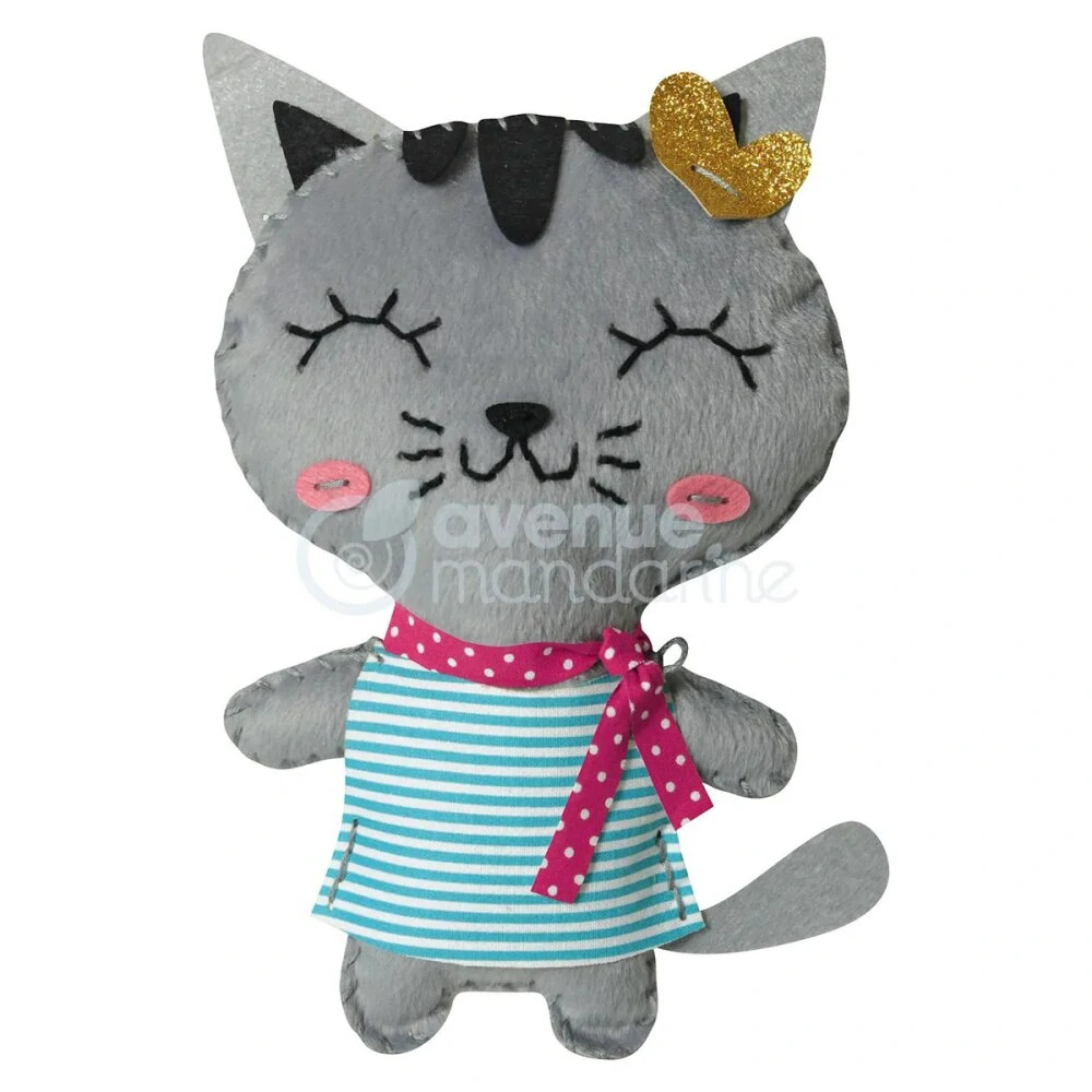 Kreativní sada Avenue Mandarine Dětské šití - kočička Tina