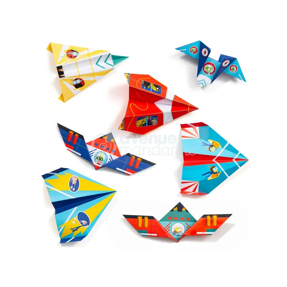 Sada papírů Avenue Mandarine Origami Letadla - 40 listů