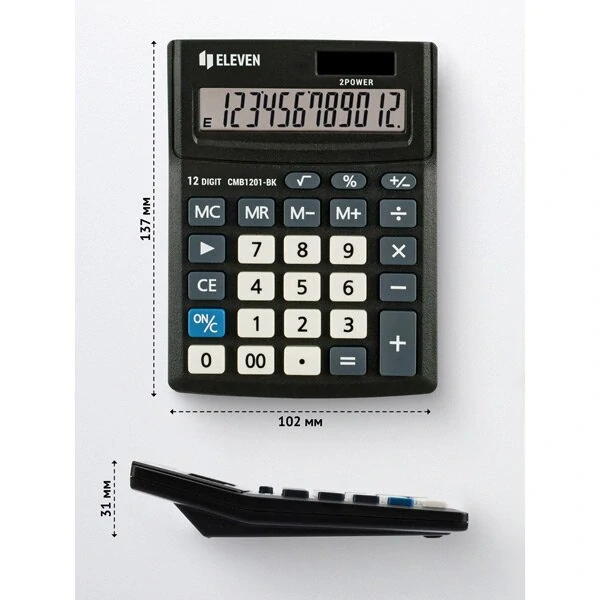 Stolní kalkulátor Eleven CMB 1201-BK