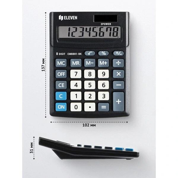 Stolní kalkulátor Eleven CMB 801-BK
