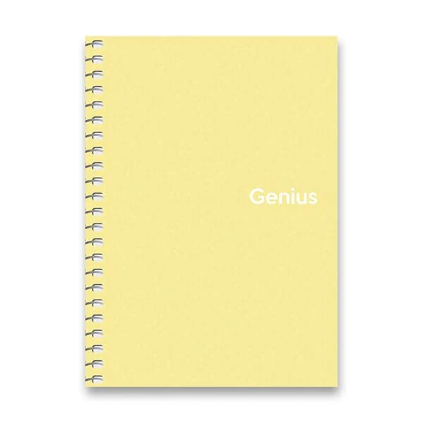 Kroužkový blok Shkolyaryk Genius - A6, čtverečkovaný, 80 listů