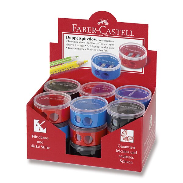 Ořezávátko Faber-Castell se zásobníkem - 2 otvory