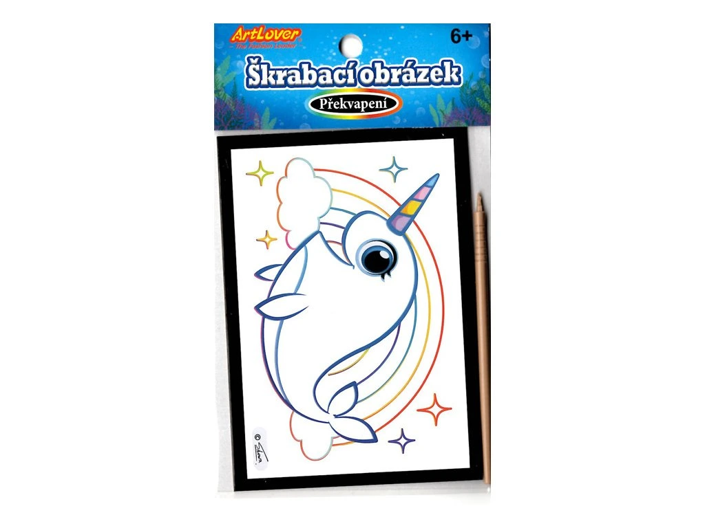 Škrabací obrázek Narval