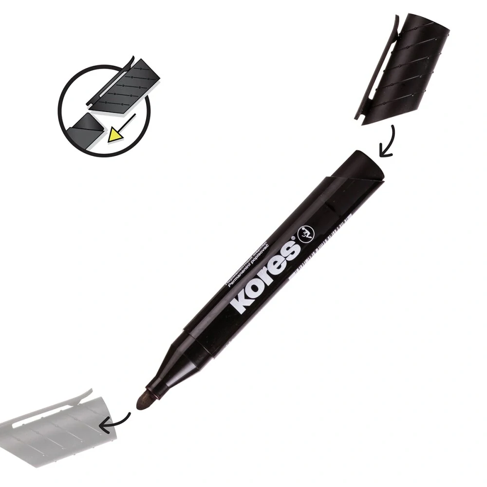 Permanentní popisovač Kores 20933 K-Marker - červený