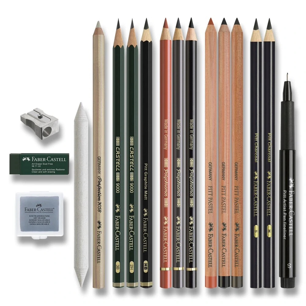 Sada Faber-Castell Discovery set - 17 ks, suchá technika