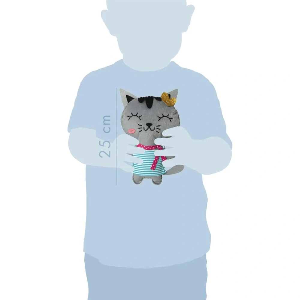 Kreativní sada Avenue Mandarine Dětské šití - kočička Tina