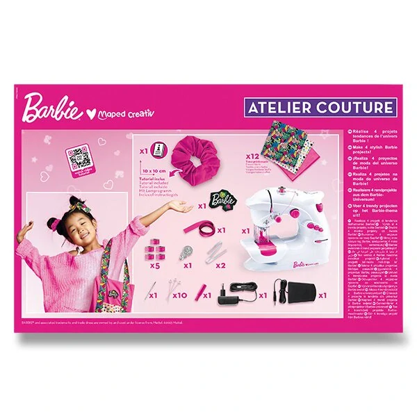 Sada Maped Creativ Barbie Sewing Machine - šicí stroj