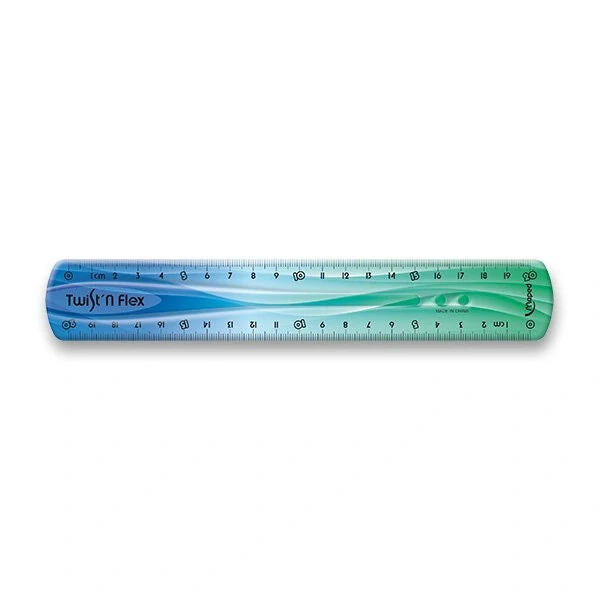 Pravítko Twint´n Flex duhové - 20 cm, mix barev