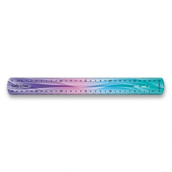 Pravítko Twint´n Flex duhové - 30 cm, mix barev