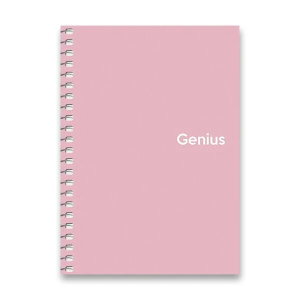Kroužkový blok Shkolyaryk Genius - A6, čtverečkovaný, 80 listů