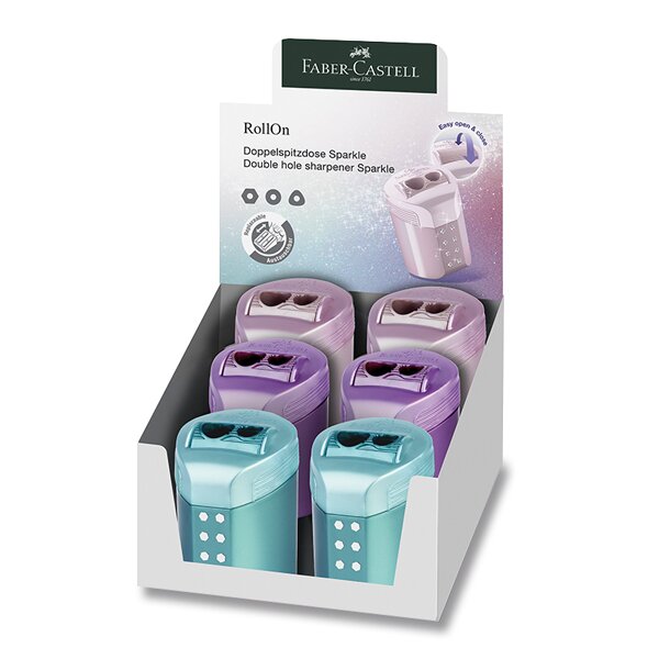 Ořezávátko Faber-Castell RollOn Sparkle - 2 otvory