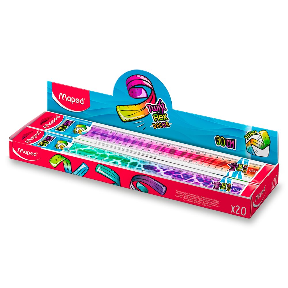 Pravítko Maped Twist'n Flex Decor Animals - 30 cm