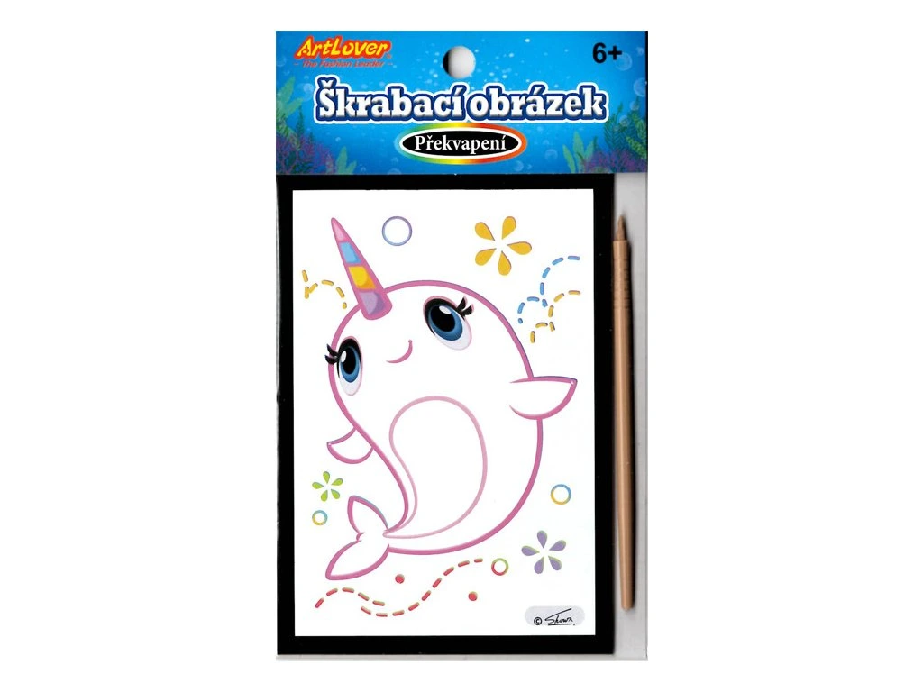 Škrabací obrázek Narval