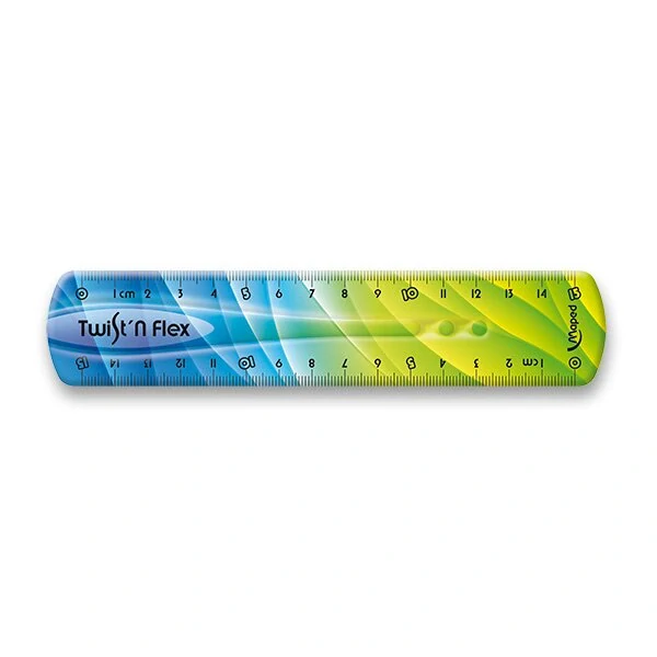 Pravítko Twint´n Flex duhové - 15 cm, mix barev
