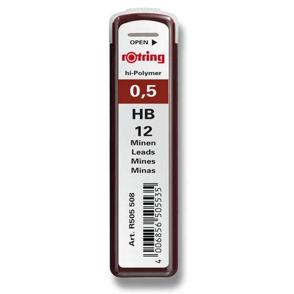 Sada technických per Isograph Rotring College Set - 0,25, 0,35 a 0,5 mm a mikrotužka Tikky