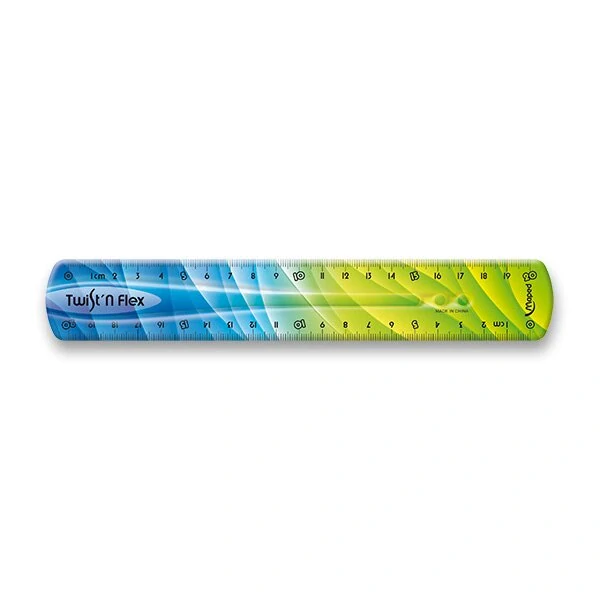 Pravítko Twint´n Flex duhové - 20 cm, mix barev