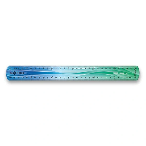 Pravítko Twint´n Flex duhové - 30 cm, mix barev