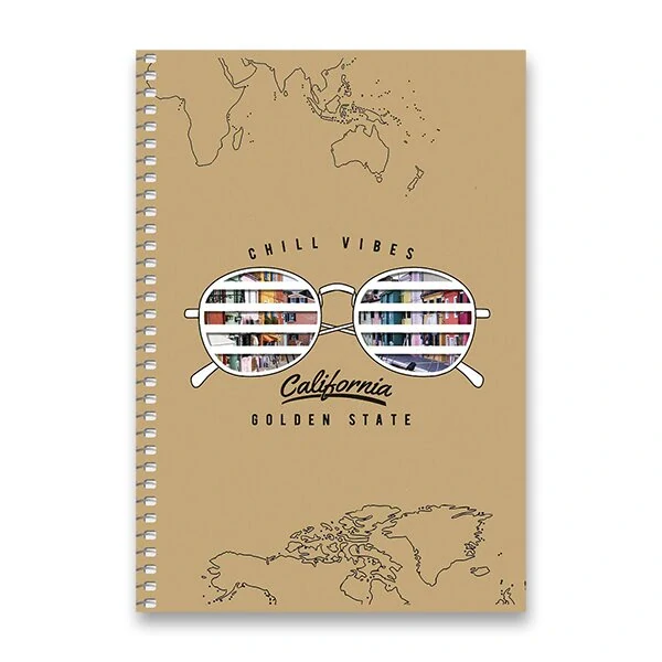 Kroužkový blok Shkolyaryk Oops - A5, čtverečkovaný, 96 listů