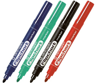 Značkovač na flipchart Centropen 8550 černý