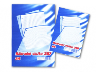 Náhradní listy A5 linkované