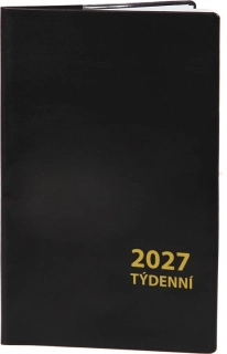 Diář týdenní 2027 - černý
