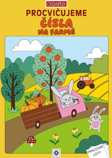 Omalovánky A4 - Procvičujeme čísla - Na farmě 