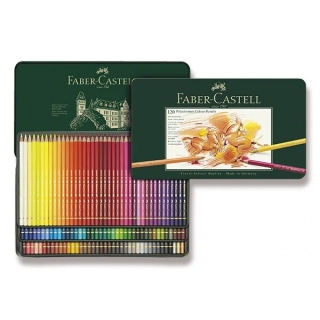 Faber-Castell Polychromos - pastelky - 120 barev, plechová krabička