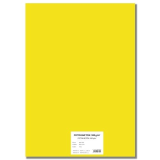 Barevný karton EXTRA 300g 50x70cm/10ks žlutý
