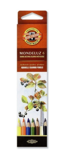Pastelky MONDELUZ akvarelové 6ks