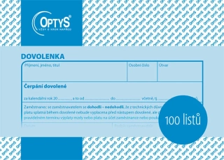 OPTYS 1146 Dovolenka A6 100 listů 
