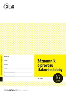 OPTYS 1236 Záznamník o provozu tlakové nádoby