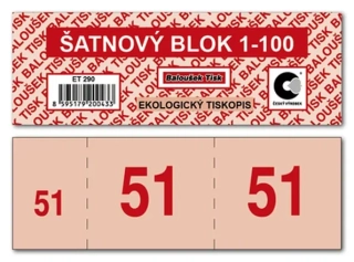 BALOUŠEK ET290 Šatnový blok 1-100