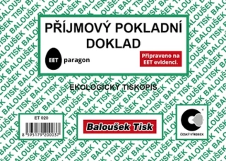 BALOUŠEK ET020 Přijmový pokladní doklad jednoduchý 