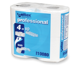 Toaletní papír CELTEX Professionál 2 vrstvý 500 útržků [4 ks]