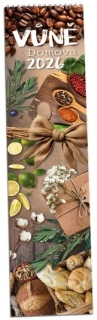 Kalendář nástěnný úzký Vůně domova 2026