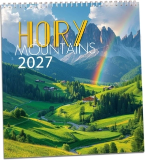Kalendář nástěnný Hory 2027