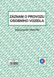 Záznam o provozu osobního vozidla A5 